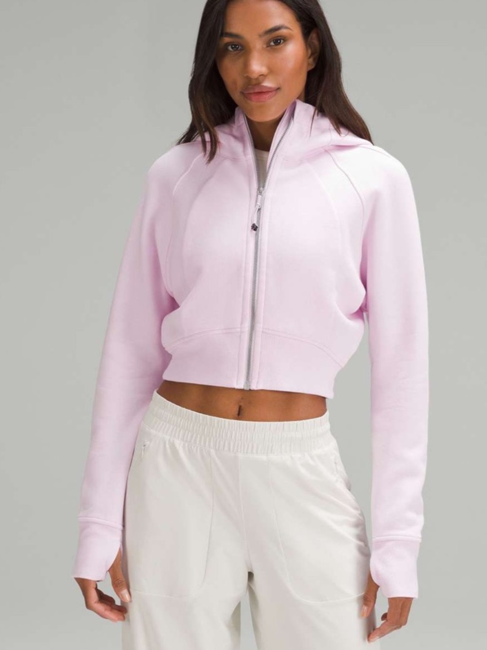 lululemon athletica Cropped Scuba Full-Zip Hoodie